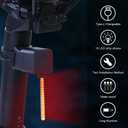 2 x Bike Tail Light,10 Replaceable LED Strips,6 Modes,Waterproof led Bike Tail Light.Fits Mountain & Road Bikes for Adults & Kids