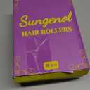 Self grip hair roller set,18 pcs,Hair rollers with hair roller clips and comb,Salon hairdressing curlers,DIY Hair Styles, Sungenol 3 Sizes Rose red Hair Rollers in 1 set