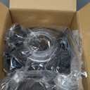 Gardner Pet Automatic Gravity Water Dispenser for Dogs, 1.6Gallon Large Dog Water Bowl Dispenser with Stainless Steel, 100% BPA-Free Pet Water Fountain with Filter for Dogs, Cats, Puppies(Black)