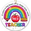 3 x Teacher Appreciation Gifts for Women Men, Pre-K Christmas Ornaments 2025 Back to School, Thank You Presents Teachers Day Christmas Retirement Gifts from Students