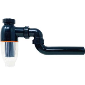 PF WaterWorks PT5001-2 SinkGENIE No Mess Money Saving P-Trap - 2 Pack, Black and Transparent