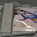 Criusia 3 Pack Sock Underwear Drawer Organizer Dividers, 64 Cell Fabric Foldable Dresser Organizer for Closet Organizers and Storage Boxes for Organizing Socks, Underwear, Ties (16+24+24 Cell, Gray) (Grey)