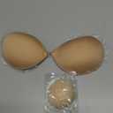 Wingslove Adhesive Bra Reusable Strapless Self Silicone Push-up Invisible Sticky Bras for Backless Dress (Nude Cover,A)