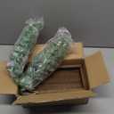 Dahey 2 Pack Wood Wall Planter Vase with Artificial Eucalyptus Farmhouse Wall Hanging Decor Pocket Planter for Indoor Fake Plants Greenery, Living Room Bedroom Kitchen Home Office Decoration (Medium, Brown)