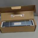 12-Inch Linear Shower Drain with Tile Insert Grate, SUS 304 Stainless Steel Linear Drain, Brushed Nickel Long Rectangle Shower Floor Drain with Leveling Feet, Hair Strainer, Fits Bathroom