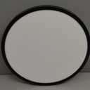 20 Inch LED Dimmable Ceiling Light Fixture 40W - Round Flush Mount Adjustable 3000K/4500K/6000K Large Kitchen Light Fixture, 4000lm Hallway Light Fixtures for Bedroom, Black