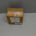 Creative Co-Op Round Marble and Copper Salt and Pepper Shakers, White and Buff Color