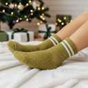 Geyoga 6 Pairs Fuzzy Socks for Women Gifts Winter Cozy Fluffy Slipper Socks Valentines Gift for Men (Vintage Color)