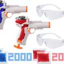 Nerf Pro Gelfire Versus Pack Includes 2 Blasters, 4,000 Gelfire Rounds, 60 Round Capacity, T-Pull Priming, 2 Eyewear, Gifts for Teens Ages 14+