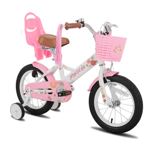 JOYSTAR Little Daisy Kids Bike for Girls Boys Ages 2-7 Years, 12 14 16 Inch Girls Bikes with Doll Bike Seat & Streamers, Boys Bike with Flag & Number Plate, Multiple Colors