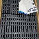 36 sq. ft Plastic Interlocking Deck Tiles, 36 Pack Patio Deck Tiles Waterproof Outdoor Flooring 12" x 12"All Weather Uses for Porch Poolside Balcony Backyard Pathway, Charcoal Gray