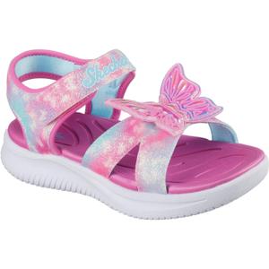 Skechers Girls Jumpsters Sandal-Butterfly Brites (7 Toddler, Pink/Multi)