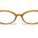 Oval Blue Light Blocking Glasses for Women Men Retro 90s Small Oval Frame Glasses Computer TV Eyeglasses (Dark Brown)