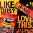Jack Link's Beef Jerky, Sweet & Hot, Large Jerky Bags - Flavorful Meat Snacks, Ready to Eat Protein Snacks, 9g of Protein per Serving, Made with 100% Beef - 9 Oz. (Pack of 2) (EXP 10/08/27)