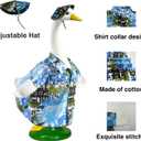 Porch Goose Outfit for 23" Porch Goose, Summer Beach Goose Outfits with Hat Garden Porch Goose Clothes for Garden Lawn Yard Decoration (Beach