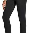 IUGA Stretchy Work Pants Women Pull On Skinny Ponte Dress Pants Slim Fit Office Teacher Business Casual Outfits with Pockets (Black, XL)