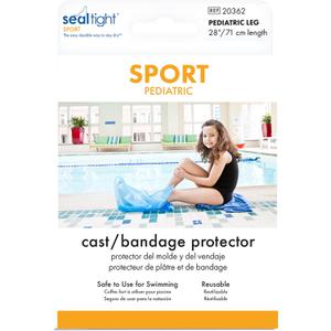 Brownmed - Seal Tight Sport Pediatric - Kid's Cast Swimming Cover - Waterproof Leg Bandage & Cast Cover for Swimming & Showers - Durable Shower Protector & Cast Bag for Leg Casts - Pediatric Leg