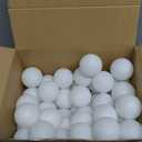 Yunsailing 120 Pcs Plastic Practice Golf Balls Bulk Hollow Training Golf Balls with 2 Pcs Mesh Drawstring Storage Bags for Indoor Outdoor Training and Practice (White)