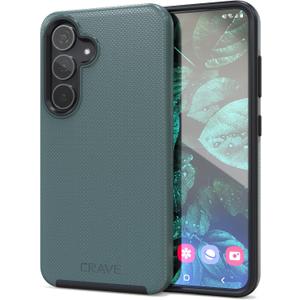 Crave for Samsung Galaxy S24 Case, Shockproof Protection Dual Layer Case for Samsung Galaxy S24 (6.2 inch) - Forest Green