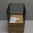 KORRTFID Kitchen Cabinet Organizer, Steel Cookware Holder, Divided Holder with 5 Slots for Skillets Baking Tray and Chopping Board Rack - Baking Pan Holder Storage (1 PC)