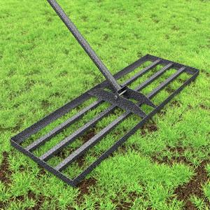 Lawn Leveling Rake with Anti-Rust Coating, 30"x10" Rakes for Lawns Heavy Duty Leveling Tool with Adjustable Handle 78IN, Effort-Saving Lawn Leveler for Yard Garden Farm Golf Course Lawn Care