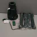 DG-Direct Musical 360 Rotating Christmas Tree Stand, Anti-tilt Noiseless, Up to 9ft 120 lb Artificial Fits 1.252" Tree Poles, Spinning Tree Stand with Remote, Built-in 3 Light Output Ports 800W (Green)