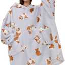 DaysU Wearable Blanket Hoodie Adult, Oversized Sherpa Sweatshirt for Women and Men, Two Pockets Hoodie Blanket