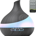 HJTHJT 500ML Essential Oil Diffuser: Aroma Diffuser with Remote Control for Hotel Spa Yoga Room - Humidifiers for Bedroom with 14 Colors LED Night Light for Kids/Women Home Relaxation
