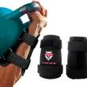 Kettlebell Wrist Guards, Adjustable Straps for Comfortable Fit, 7mm Protection - Covers Wrist and Forearm, Wear on Skin and Shirt, Lightweight and Durable (Pair)