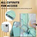 Famavala Folio Case Compatible for 10.1" Tablet (11th/13th Generation, 2021/2023 Released), Slim Cover with Auto Wake/Sleep, Lenovo M10 2023 Tab (Marble Green)