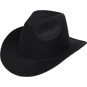 Women Men Plus Size Western Cowboy Hat Retro Vintage Jazz Hat Autumn Winter Wide Brim Adult Bull Hat