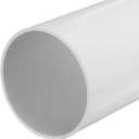 MECCANIXITY 5.5 Inch PVC Rigid Tube Round Pipe Tubing Hardware Tubing 131.4mm ID 140mm OD 20cm/8" Length White High Impact for Water Pipe, Crafts