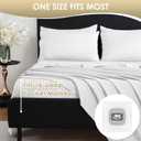CozySmile Full Sheet Set,Luxury Silky Soft 6 Piece Bed Sheet Set Fits 16 inch Deep Pocket Mattresses, Wrinkle Free & Breathable Cooling Machine Washable Hotel Bedding Sheets Full Size (White)