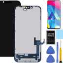 for iPhone 14 Plus Screen Replacement for iPhone 14 Plus Screen Replacement kit for iPhone 14 Plus A2632 A2885 A2886 A2887 A2888 LCD Display digitizer Touch Screen Assembly 6.7 inch Black