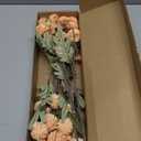 Floroom 6pcs Apricot Peach Faux Silk Mums Artificial Flowers, Bulk Fake Small Mini Chrysanthemums with Stems for DIY Wedding Centerpieces Floral Arrangements Vase Fillers Home Decorations