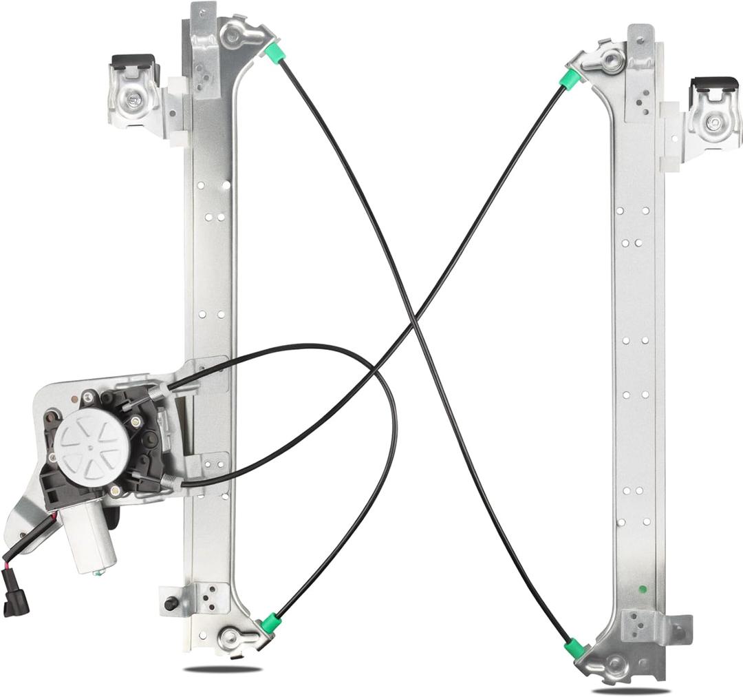 Rear Power Window Regulator Passenger Side with Motor Assembly Replacement for Chevy Silverado Suburban 1500 2500 GMC Sierra Yukon Cadillac Escalade 2000 2001 2002 2003 2004 2005 2006, Right, 741-579