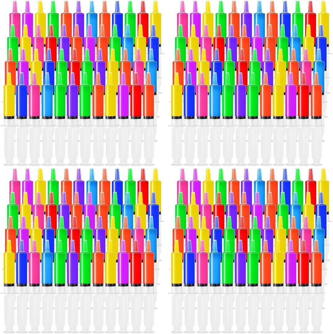 100 Pack Syringes with Tip Cap, 30ml Liquid Syringe BPA-Free Suringes, Washable,Durable, Party Nurses, Halloween, Thanksgiving day, Christmas