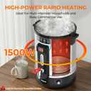 Electric Water Boiler, 13L/13.7QT Commercial Hot Water Dispenser, 1500W Hot Water Boiler Urn Beverage Dispenser with Stainless Steel Spigot, Doubled-Wall Insulation, Adjustable Temperature