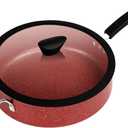 The All-In-One Stone Sauce Pan by Ozeri - 100% APEO, GenX, PFBS, PFOS, PFOA, NMP and NEP-Free German-Made Coating, 5.3 Quarts