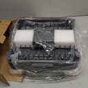 TOOLF Dish Drying Rack with Drainboard, Extendable Dish Rack for Kitchen Counter, Expandable Dish Drainer, Dish Strainer, Foldable Home Countertop Plate Storage Rack with Cutlery Holder, Gray