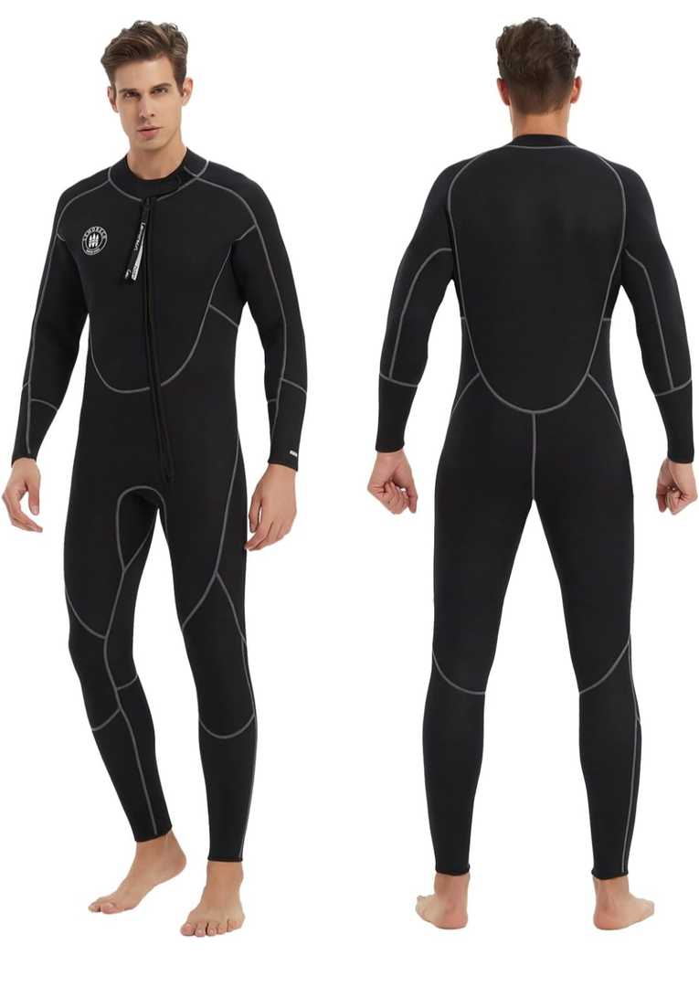 Lemorecn Men's Wetsuit 3/2mm and 5/4mm,Full Wetsuits for Men and Women,Wetsuits for Diving Snorkeling Surfing Swimming
 3XL
