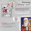Canvas Floater Frame for 11.25" Deep Stretched Canvas, Floating Wall Art Frame Kit for Gallery-Wrapped Paintings Decor for Bedroom Living Room, Easy Assembly & Made in USA 16"X20", White