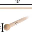 Paracord Planet Wooden Dowel Rods  Unfinished Natural Wood Sticks (2 Pack, 13 Inch)