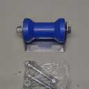 XIANGZI Blue 5inch Keel Roller Assembly Kit for Boat Trailers Roller and Bracket and Mounting Bolts, Silver, Galvanized Steel