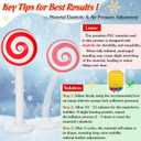 1 Pcs Christmas Inflatable Outdoor Decorations 4 FT Christmas Candy Inflatable Column Decoration for Winter Xmas Lawn Yard Garden Home Decor