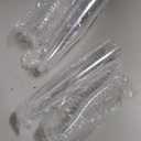 Prestee 40 Pack Plastic Champagne Flutes Disposable - Durable Silver Glitter Champagne Glasses 4.5 oz - Ideal for Parties, Weddings, Mimosa Bar, and Celebrations - Elegant Single Use Party Glasses