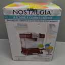 Nostalgia Kool-Aid Snow Cone Shaved Ice Machine - Retro Table-Top Slushie Machine Makes 20 Icy Treats - Includes 2 Reusable Plastic Cups & Ice Scoop - Red