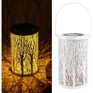 Topyond Solar Lantern Outdoor, Waterproof Solar Hanging Lantern, Decorative Lantern Lights for Garden, Patio, Yard, Waterproof Outdoor Solar Powered Lantern for Porch, Backyard,Pathway