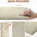 IFNOW Wall Mounted Headboard, Peel and Stick Panels, Beige, Queen
3D Soundproof Acoustic Padding, Reusable and Removable, Tufted fabric Bed Headboard, for bedroom (9 Panels, 10" x 24")