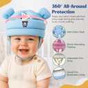 Baby Head Protector for Crawling Walking, Infant Helmet with Foam Bumpers, Adjustable Baby Helmet for Crawling Walking, Toddler Helmet - Head Protector for Baby Walking 12-36 Months.